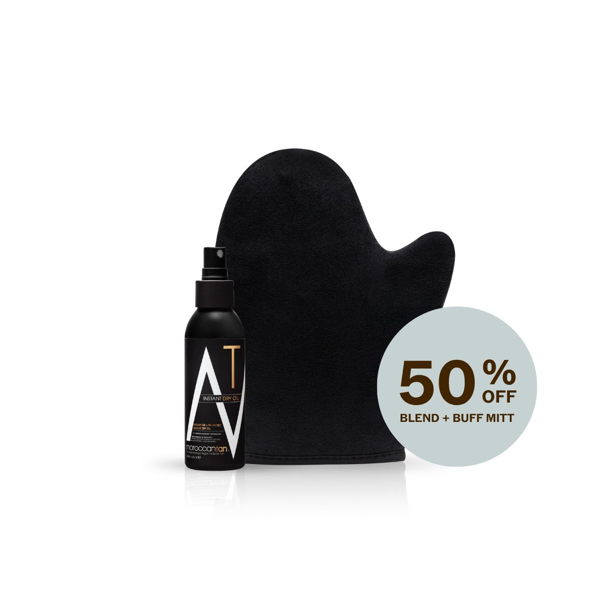 Instant Dry Oil 125ml + Blend & Buff Mitt Bundle