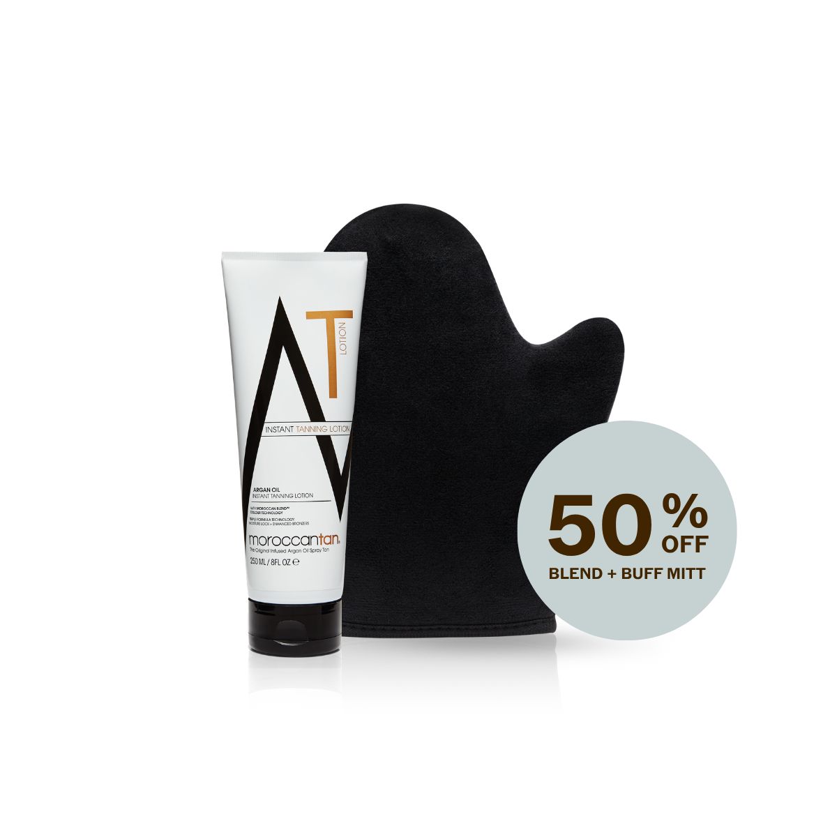 Instant Tanning Lotion 250ml + Blend & Buff Mitt Bundle